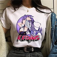 Inspiriert von Genshin-Einschlag Cosplay Anime Zeichentrick Polyester / Baumwollmischung Druck Harajuku Grafik Kawaii T-shirt Für Damen / Herren Lightinthebox