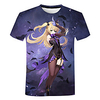 Inspiriert von Genshin-Einschlag Cosplay Fischl Anime Zeichentrick 100% Polyester Druck 3D Harajuku Grafik T-shirt Für Damen / Herren Lightinthebox