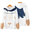 Inspiriert von Genshin-Einschlag Cosplay Paimon Anime Zeichentrick 100% Polyester 3D Harajuku Grafik Kawaii Kapuzenshirt Für Herren / Damen Lightinthebox