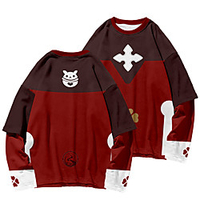 Inspiriert von Genshin-Einschlag Klee Anime Zeichentrick 100% Polyester Anime Harajuku Grafik Kawaii oben Für Damen / Herren Lightinthebox