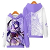 Inspiriert von Genshin-Einschlag Raiden Shogun Kapuzenshirt Anime 100% Polyester Anime 3D Harajuku Grafik Kapuzenshirt Für Herren / Damen / Paar Lightinthebox
