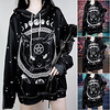 inspiriert von Gothic Cat Kostüm Hoodie Polyester / Baumwollmischung Cat Print Hoodie für Herren Lightinthebox