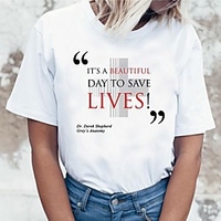 Inspiriert von Graue Anatomie Cosplay Anime Zeichentrick Polyester / Baumwollmischung Druck Harajuku Grafik Kawaii T-shirt Für Damen / Herren Lightinthebox