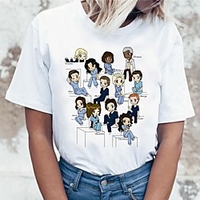 Inspiriert von Graue Anatomie Cosplay Anime Zeichentrick Polyester / Baumwollmischung Druck Harajuku Grafik Kawaii T-shirt Für Damen / Herren Lightinthebox