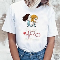 Inspiriert von Graue Anatomie Cosplay Anime Zeichentrick Polyester / Baumwollmischung Druck Harajuku Grafik Kawaii T-shirt Für Damen / Herren Lightinthebox