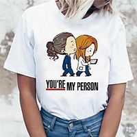 Inspiriert von Graue Anatomie Cosplay Anime Zeichentrick Polyester / Baumwollmischung Druck Harajuku Grafik Kawaii T-shirt Für Damen / Herren Lightinthebox