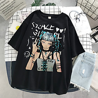 Inspiriert von Grunge Cosplay Cosplay Kostüm T-Shirt-Ärmel 100% Polyester Druck T-shirt Für Damen / Herren Lightinthebox