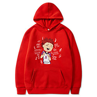Inspiriert von Haikyuu Cosplay Anime Zeichentrick Polyester Bedruckt Harajuku Grafik Kawaii Kapuzenshirt Für Herren / Damen Lightinthebox