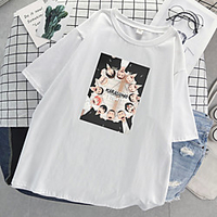 Inspiriert von Haikyuu Cosplay Cosplay Kostüm T-Shirt-Ärmel Polyester / Baumwollmischung Druck Harajuku Grafik Kawaii T-shirt Für Damen / Herren Lightinthebox