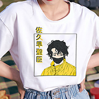 Inspiriert von Haikyuu Cosplay Cosplay Kostüm T-Shirt-Ärmel Polyester / Baumwollmischung Druck Harajuku Grafik Kawaii T-shirt Für Damen / Herren Lightinthebox