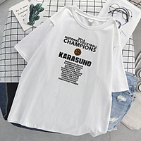 Inspiriert von Haikyuu Cosplay Cosplay Kostüm T-Shirt-Ärmel Polyester / Baumwollmischung Druck Harajuku Grafik Kawaii T-shirt Für Damen / Herren Lightinthebox