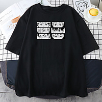 Inspiriert von Haikyuu Cosplay Cosplay Kostüm T-Shirt-Ärmel Polyester / Baumwollmischung Druck Harajuku Grafik Kawaii T-shirt Für Damen / Herren Lightinthebox