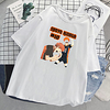 Inspiriert von Haikyuu Cosplay Cosplay Kostüm T-Shirt-Ärmel Polyester / Baumwollmischung Druck T-shirt Für Damen / Herren Lightinthebox