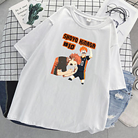 Inspiriert von Haikyuu Cosplay Cosplay Kostüm T-Shirt-Ärmel Polyester / Baumwollmischung Druck T-shirt Für Damen / Herren Lightinthebox
