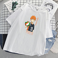 Inspiriert von Haikyuu Cosplay Cosplay Kostüm T-Shirt-Ärmel Polyester / Baumwollmischung Druck T-shirt Für Damen / Herren Lightinthebox