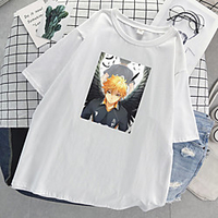 Inspiriert von Haikyuu Cosplay Cosplay Kostüm T-Shirt-Ärmel Polyester / Baumwollmischung Druck T-shirt Für Damen / Herren Lightinthebox