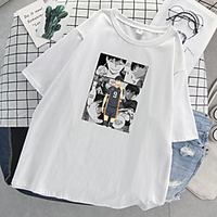 Inspiriert von Haikyuu Cosplay Cosplay Kostüm T-Shirt-Ärmel Polyester / Baumwollmischung Druck T-shirt Für Damen / Herren Lightinthebox