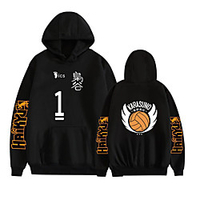 Inspiriert von Haikyuu Cosplay Daichi Sawamura Anime Zeichentrick Polyester Druck Harajuku Grafik Kawaii Kapuzenshirt Für Damen / Herren Lightinthebox