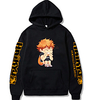 Inspiriert von Haikyuu Cosplay Hinata Shoyo Anime Zeichentrick Polyester Druck Harajuku Grafik Kawaii Kapuzenshirt Für Damen / Herren Lightinthebox
