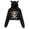 Inspiriert von Haikyuu Karasuno hoch Cosplay Kostüm Crop Top Hoodie Polyester / Baumwollmischung Grafik Print Harajuku Grafik Bauchfreies Top Für Damen / Herren Lightinthebox