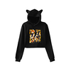 Inspiriert von Haikyuu Karasuno hoch Cosplay Kostüm Crop Top Hoodie Polyester / Baumwollmischung Grafik Print Harajuku Grafik Bauchfreies Top Für Damen / Herren Lightinthebox