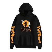 Inspiriert von Haikyuu Karasuno hoch Cosplay Kostüm Kapuzenshirt 100% Polyester Grafik Print Harajuku Grafik Kapuzenshirt Für Herren / Damen / Übergröße Lightinthebox