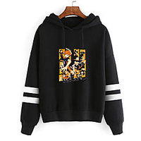 Inspiriert von Haikyuu Karasuno hoch Cosplay Kostüm Kapuzenshirt Polyester / Baumwollmischung Grafik Print Harajuku Grafik Kapuzenshirt Für Herren / Damen Lightinthebox