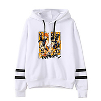 Inspiriert von Haikyuu Karasuno hoch Cosplay Kostüm Kapuzenshirt Polyester / Baumwollmischung Grafik Print Harajuku Grafik Kapuzenshirt Für Herren / Damen Lightinthebox