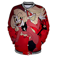 Inspiriert von Hazbin Hotel Engelsstaub Anime Zeichentrick Polyester Anime 3D Harajuku Grafik Mantel Für Herren / Damen / Paar Lightinthebox