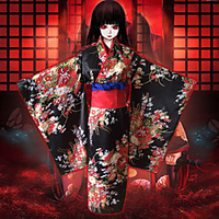 Inspiriert von Hell Girl Enma Ai Anime Cosplay Kostüme Japanisch Cosplay Kostüme Schleife Kimono Jacke Schärpe / Band Für Damen Lightinthebox