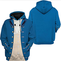 Inspiriert von Historische Figur Napoleon Bonaparte Cosplay Kostüm Kapuzenshirt Terylen Grafik Print Harajuku Grafik Kapuzenshirt Für Herren / Damen Lightinthebox