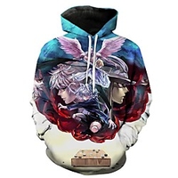 Inspiriert von Hunter X Hunter Cosplay Anime Zeichentrick 100% Polyester 3D Harajuku Grafik Kawaii Kapuzenshirt Für Damen / Herren Lightinthebox