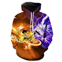 Inspiriert von Hunter X Hunter Cosplay Anime Zeichentrick 100% Polyester 3D Harajuku Grafik Kawaii Kapuzenshirt Für Damen / Herren Lightinthebox