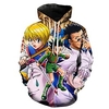 Inspiriert von Hunter X Hunter Cosplay Anime Zeichentrick 100% Polyester 3D Harajuku Grafik Kawaii Kapuzenshirt Für Damen / Herren Lightinthebox