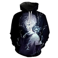 Inspiriert von Hunter X Hunter Cosplay Anime Zeichentrick 100% Polyester 3D Harajuku Grafik Kawaii Kapuzenshirt Für Damen / Herren Lightinthebox