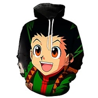 Inspiriert von Hunter X Hunter Cosplay Anime Zeichentrick 100% Polyester 3D Harajuku Grafik Kawaii Kapuzenshirt Für Damen / Herren Lightinthebox