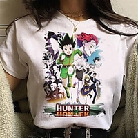 Inspiriert von Hunter X Hunter Cosplay Anime Zeichentrick Polyester / Baumwollmischung Druck Harajuku Grafik Kawaii T-shirt Für Damen / Herren Lightinthebox