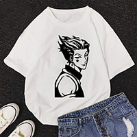 Inspiriert von Hunter X Hunter Cosplay Cosplay Kostüm T-Shirt-Ärmel Polyester / Baumwollmischung Druck Harajuku Grafik Kawaii T-shirt Für Damen / Herren Lightinthebox