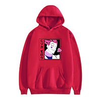 Inspiriert von Hunter X Hunter Hisoka Cosplay Kostüm Kapuzenshirt Polyester / Baumwollmischung Grafik Print Harajuku Grafik Kapuzenshirt Für Damen / Herren Lightinthebox
