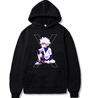 Inspiriert von Hunter X Hunter Killua Zoldyck Cosplay Kostüm Kapuzenshirt Polyester / Baumwollmischung Grafik Print Harajuku Grafik Kapuzenshirt Für Damen / Herren Lightinthebox