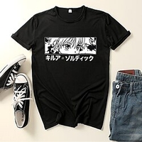 Inspiriert von Hunter X Hunter Killua Zoldyck Cosplay Kostüm T-Shirt-Ärmel 100% Baumwolle Grafik-Drucke Print Harajuku Grafik T-shirt Für Herren / Damen Lightinthebox