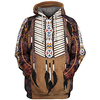 Inspiriert von Indianer Indianer Cosplay Kostüm Kapuzenshirt Terylen 3D Print Harajuku Grafik Kapuzenshirt Für Herren / Damen Lightinthebox