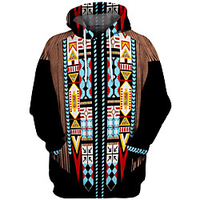 Inspiriert von Indianer Indianer Cosplay Kostüm Kapuzenshirt Terylen 3D Print Harajuku Grafik Kapuzenshirt Für Herren / Damen Lightinthebox