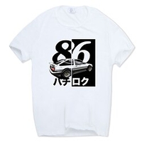 Inspiriert von Initial D Takumi Fujiwara T-Shirt-Ärmel Zeichentrick 100% Polyester Anime Harajuku Grafik Kawaii T-shirt Für Herren / Damen / Paar Lightinthebox