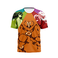 Inspiriert von InuYasha Cosplay Anime Zeichentrick 100% Polyester Druck 3D Harajuku Grafik T-shirt Für Damen / Herren Lightinthebox