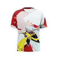 Inspiriert von InuYasha Cosplay Anime Zeichentrick 100% Polyester Druck 3D Harajuku Grafik T-shirt Für Damen / Herren Lightinthebox