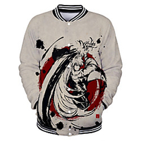 Inspiriert von InuYasha InuYasha Anime Zeichentrick Polyester Anime 3D Harajuku Grafik Mantel Für Herren / Damen / Paar Lightinthebox