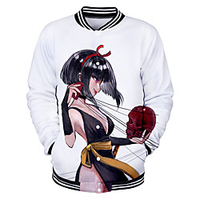 Inspiriert von InuYasha InuYasha Anime Zeichentrick Polyester Anime 3D Harajuku Grafik Mantel Für Herren / Damen / Paar Lightinthebox