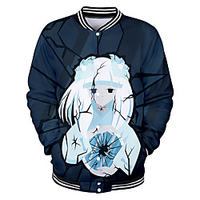 Inspiriert von InuYasha InuYasha Anime Zeichentrick Polyester Anime 3D Harajuku Grafik Mantel Für Herren / Damen / Paar Lightinthebox