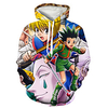 Inspiriert von JÄGER × JÄGER Hisoka Gon Freecss Kapuzenshirt Anime 100% Polyester Anime 3D Harajuku Grafik Kapuzenshirt Für Herren / Damen / Paar Lightinthebox